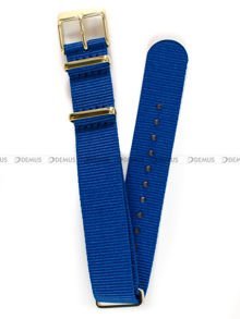 Nylonowy pasek do zegarka Timex PW2R49300, 18 mm, Niebieski