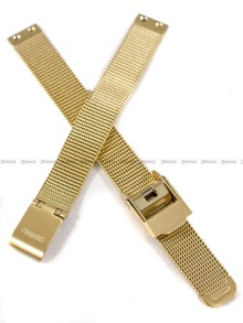 Pozłacana, siateczkowa (mesh) bransoleta do zegarka Obaku V149LGGMG, 10 mm, Złota